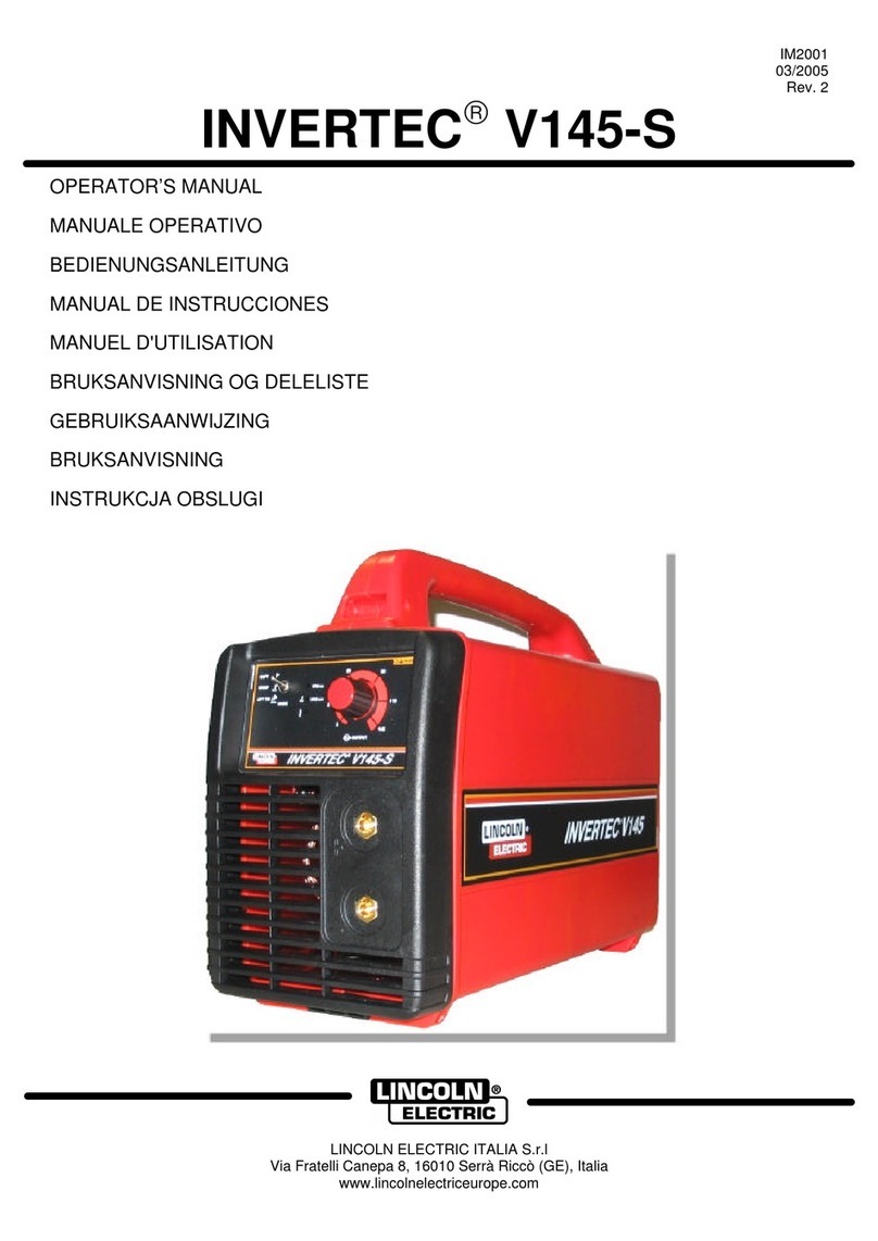 INVERTEC V145-S Operator's manual