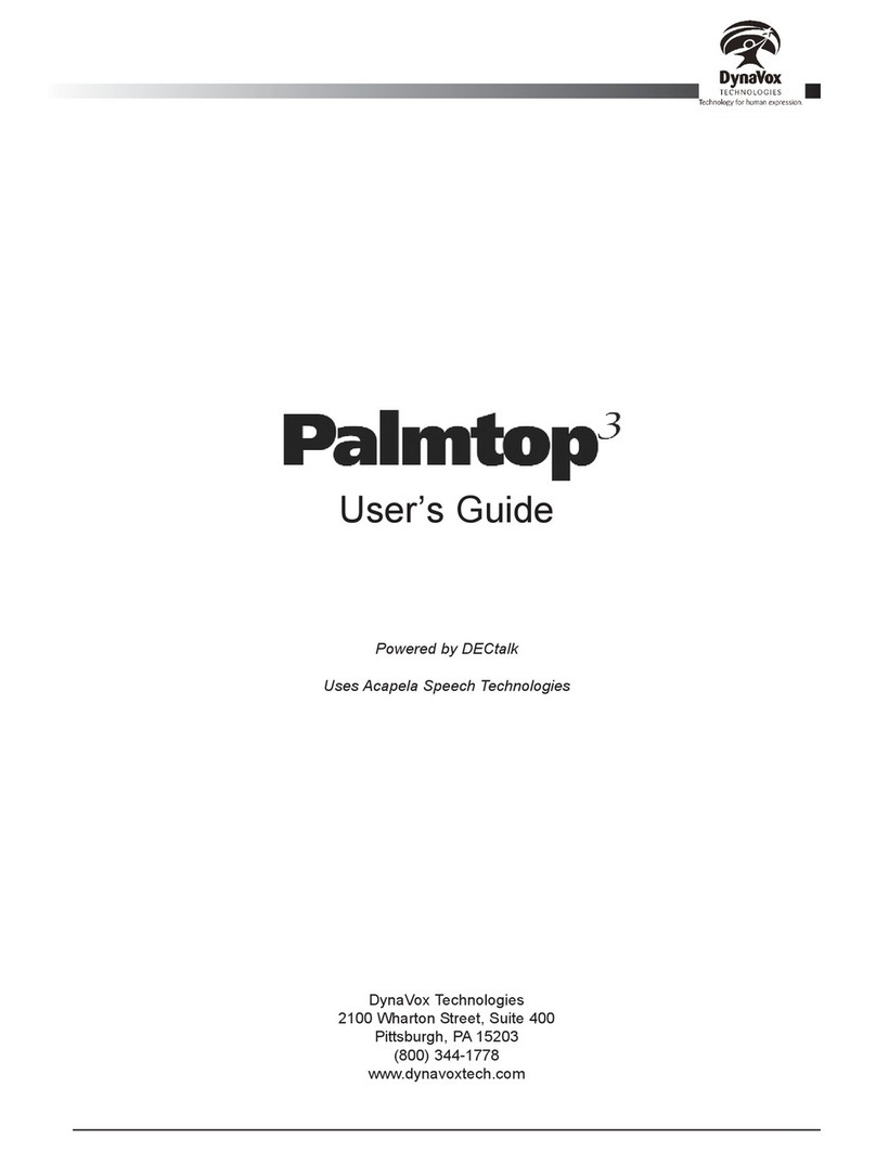 DynaVox Palmtop3 user guide
