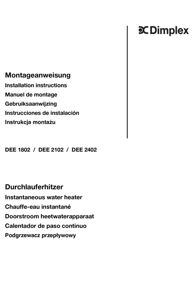 Dimplex DEE 1802 installation instructions