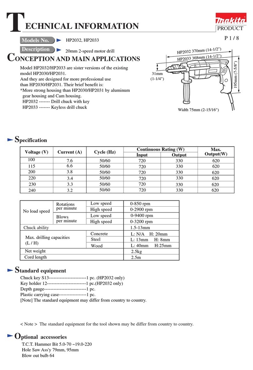 Makita HP2032 Manual