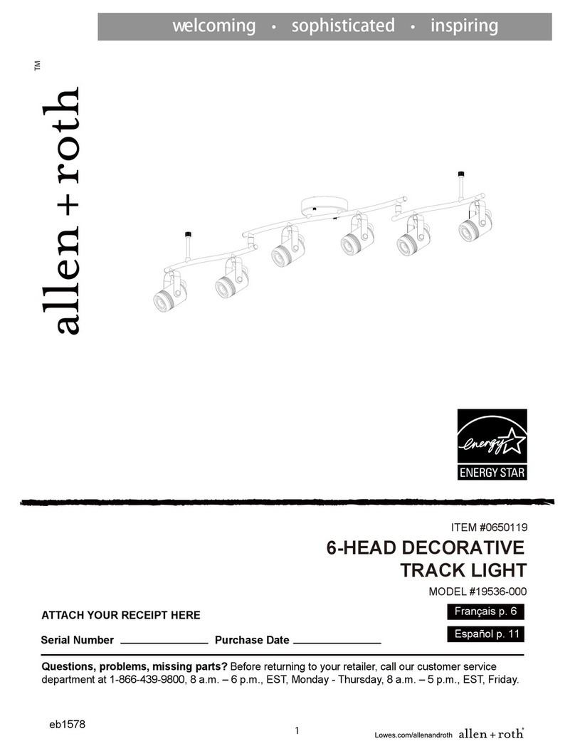 Allen + Roth 19536-00 user manual