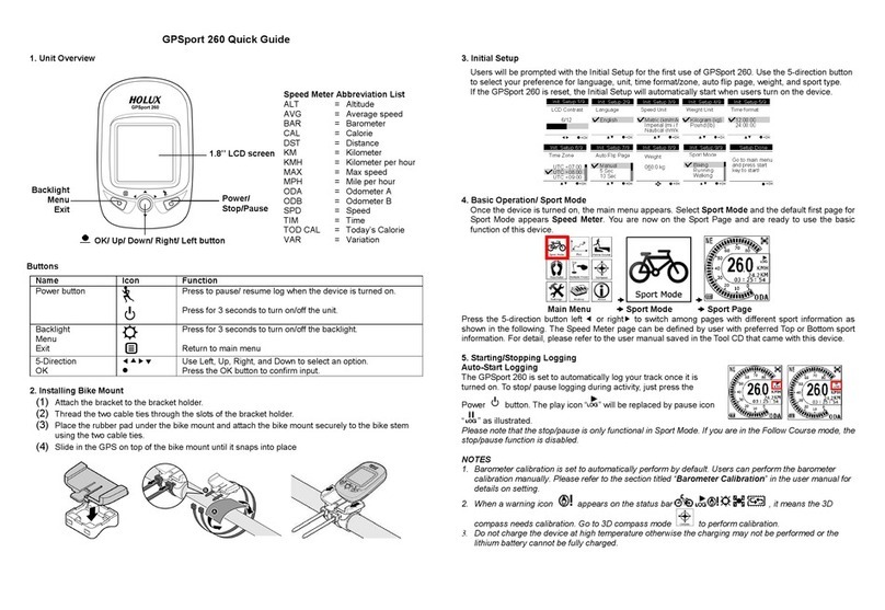 Holux GPSport 260 User manual