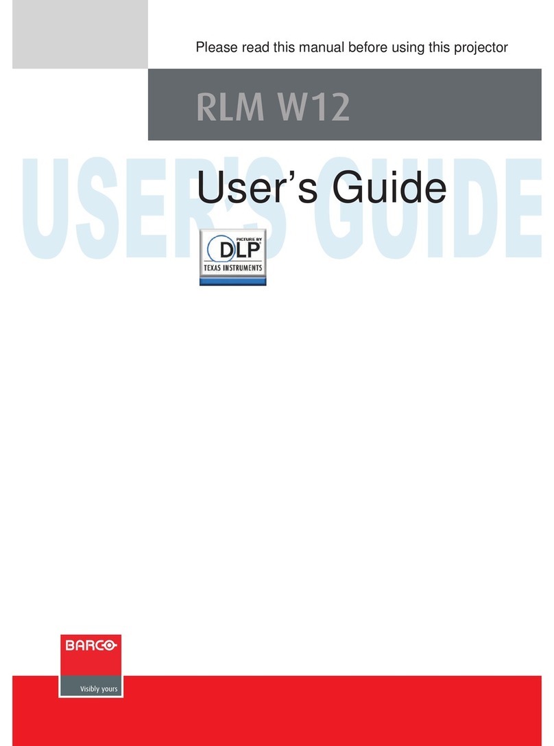 Barco RLM-W12 User manual