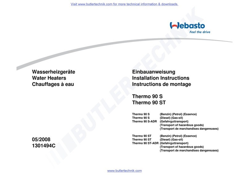 Webasto Thermo 90 installation instructions Webasto Thermo 90 installation instructions