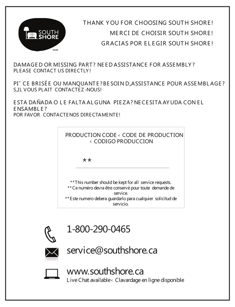 SouthShore 3050 Assembly instructions