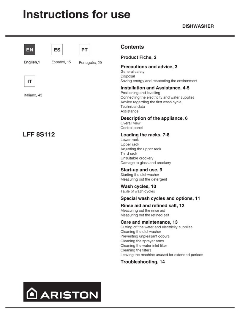 Ariston LFF 8S112 Instructions for use