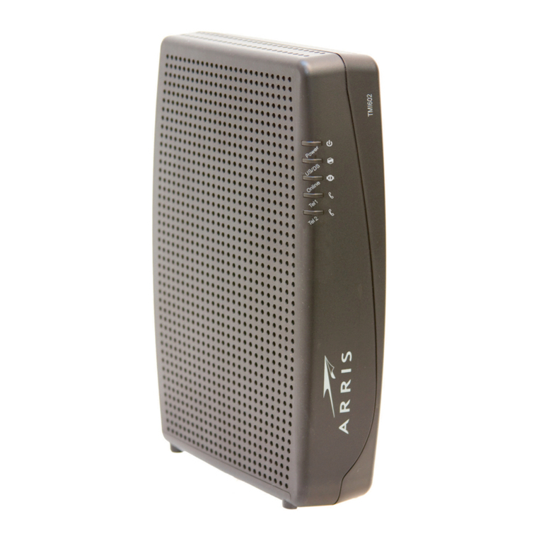 Arris touchstone TM1602 User manual Arris touchstone TM1602 User manual