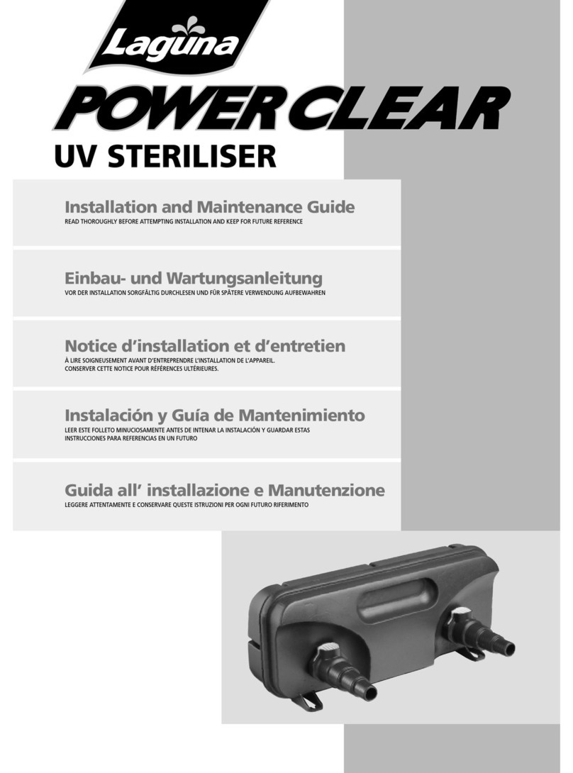 laguna PowerClear UV Sterilizer Installation and maintenance guide