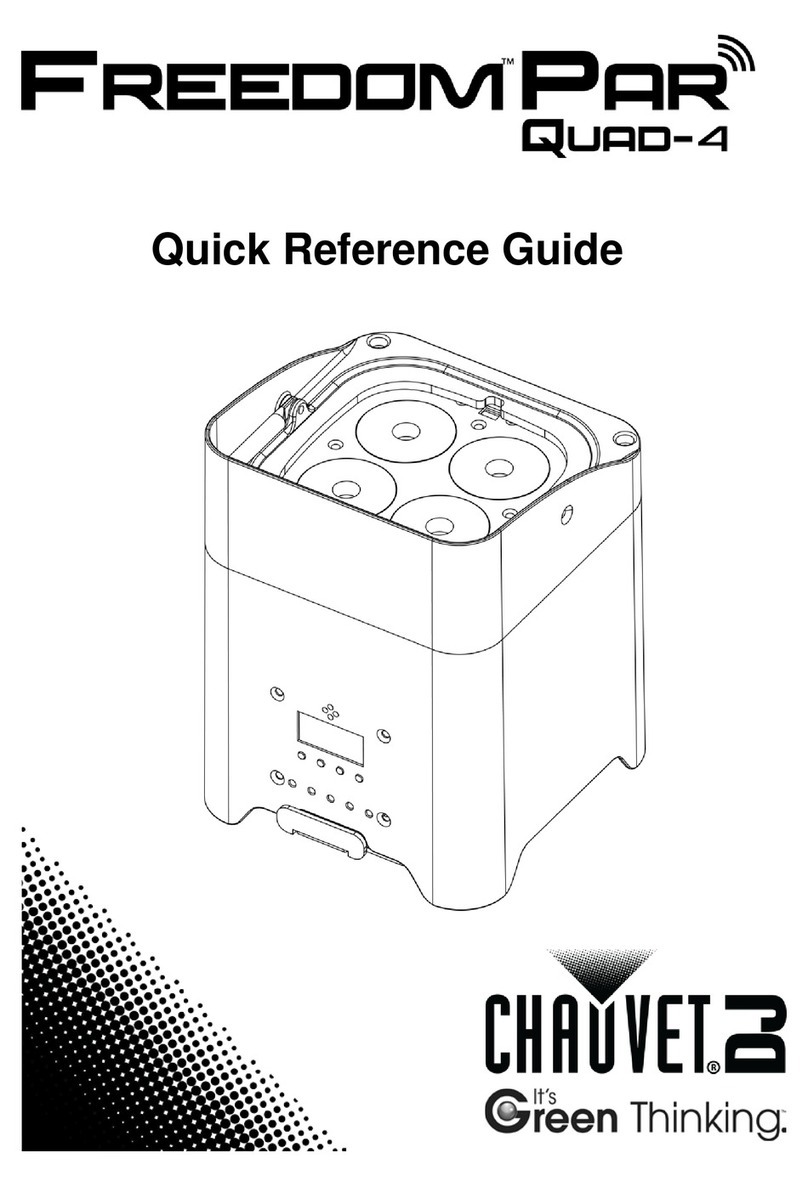 Chauvet Freedom Par Quad-4 Quick reference guide