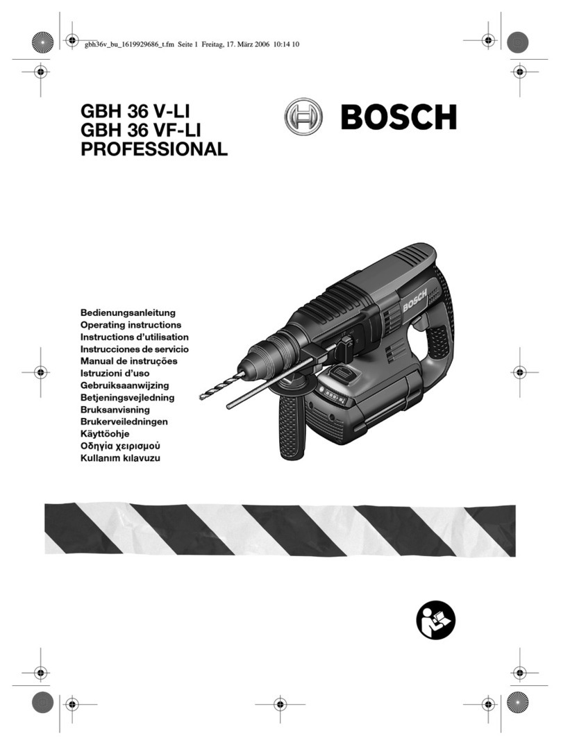 Bosch GBH 36 V-LI Professional User manual