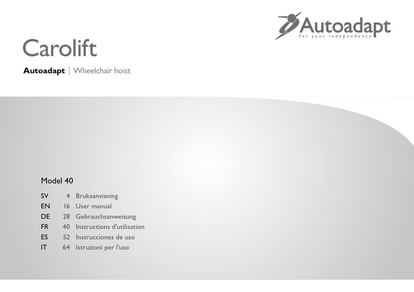 Autoadapt Carolift 40 user manual