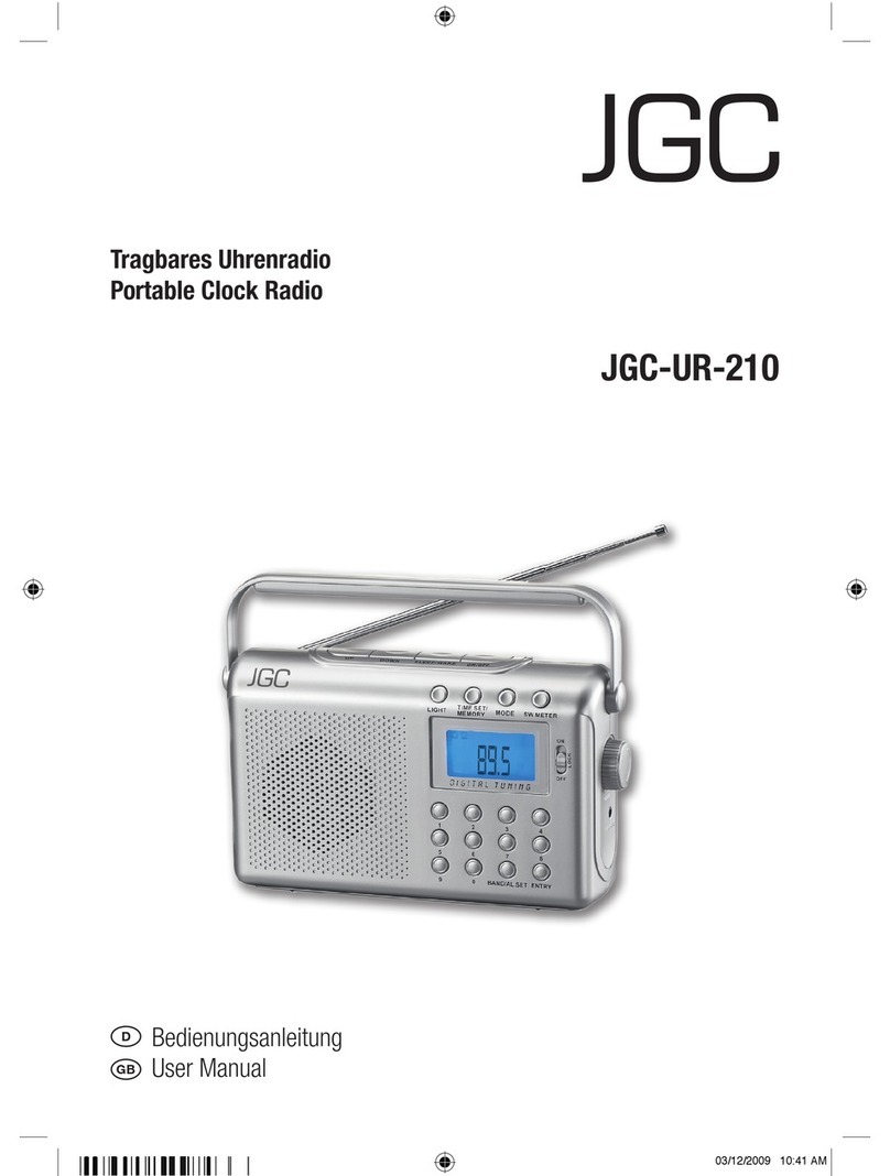 JGC JGC-UR-210 user manual