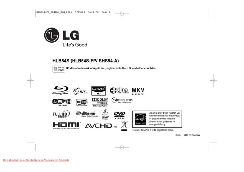 LG HLB54S User manual