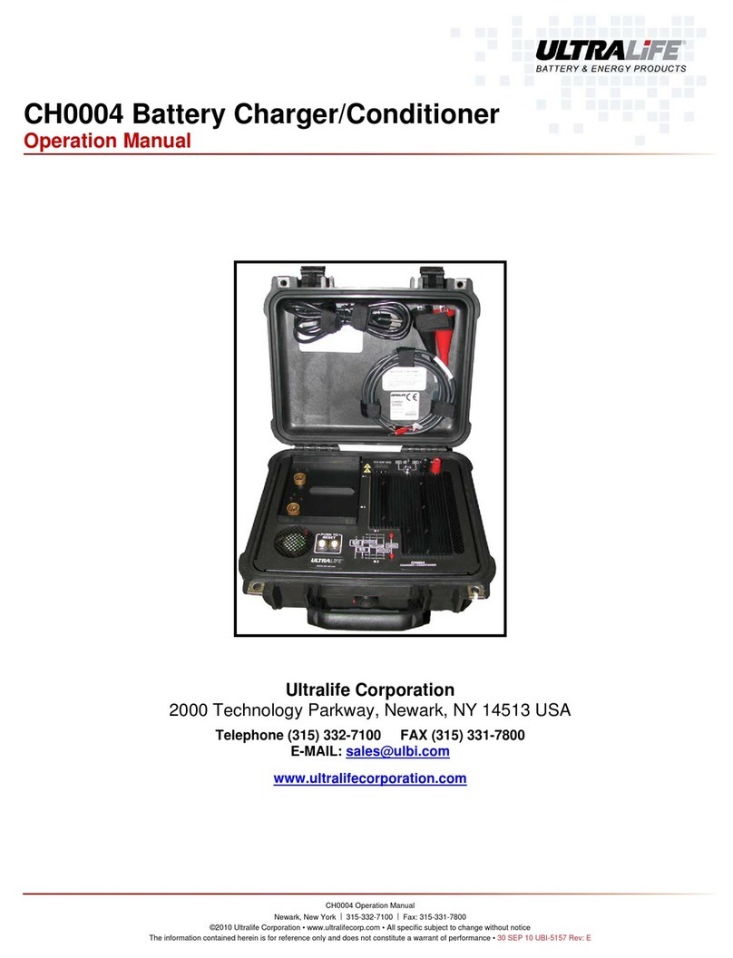 Ultralife CH0004 Operation manual