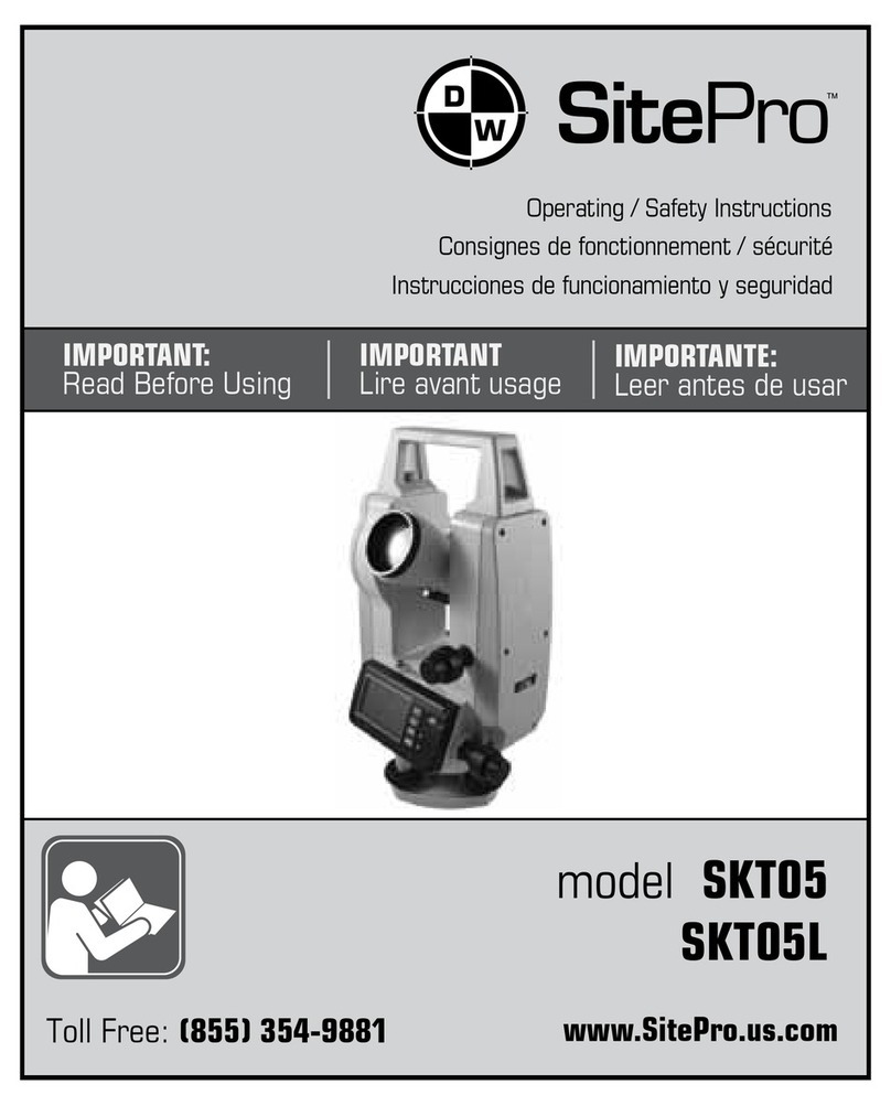 DW SitePro SKT05 Quick guide