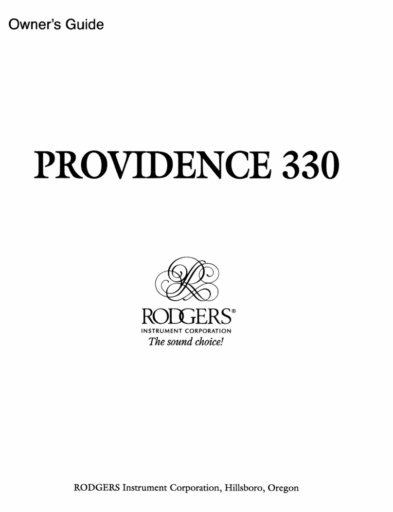 Rodgers Providence 330 owner's manual