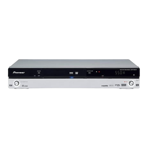 Pioneer DVR-550H-S - Multi-System DVD Recorder User manual
