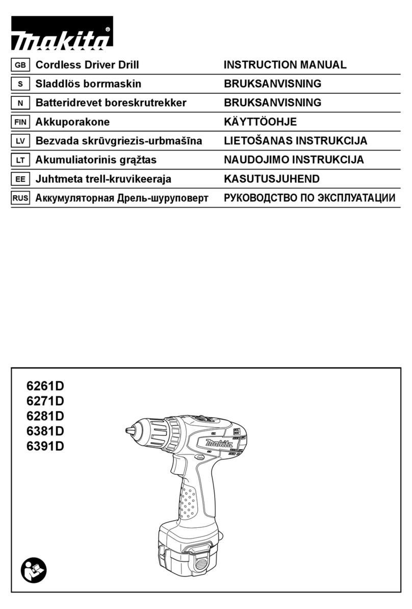 Makita 6261D instruction manual