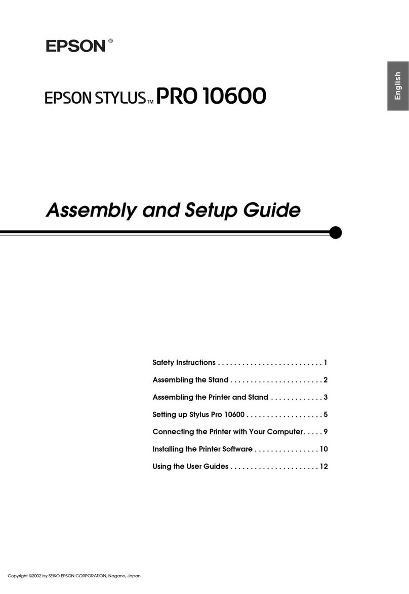 Epson Stylus Pro 10600 - UltraChrome Ink - Stylus Pro 10600 Print... User manual