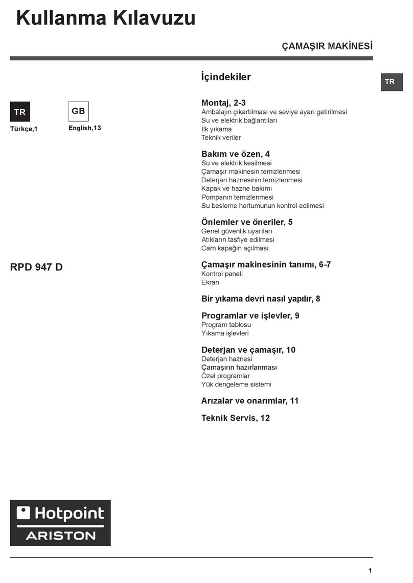 Ariston RPD 947 D Instructions for use