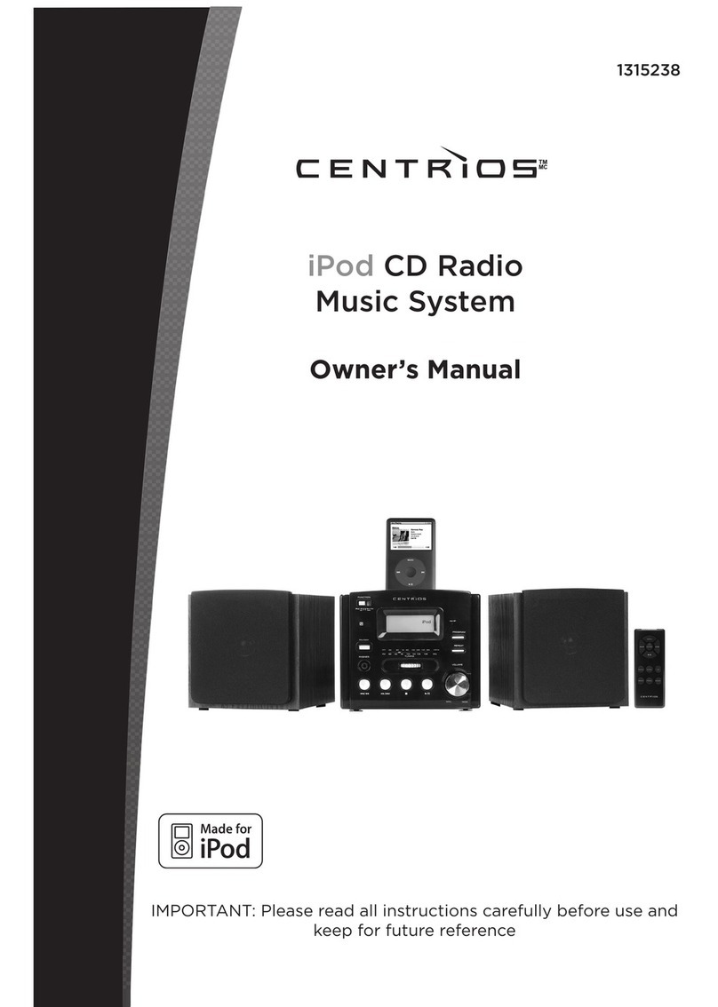Centrios 1315238 owner's manual