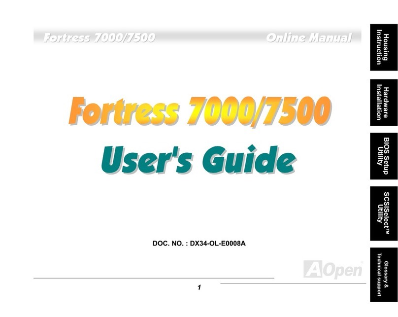 AOpen Fortress 7000 User manual