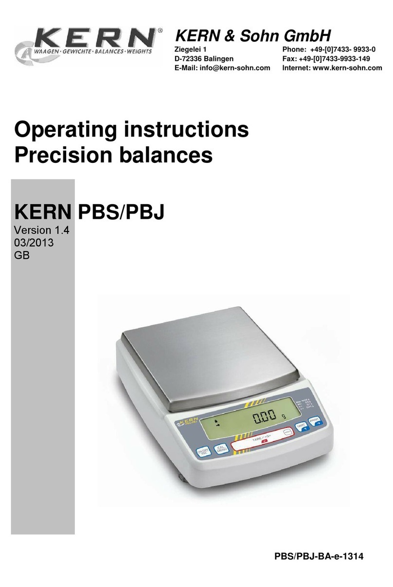 KERN PBJ 420-3M operating instructions