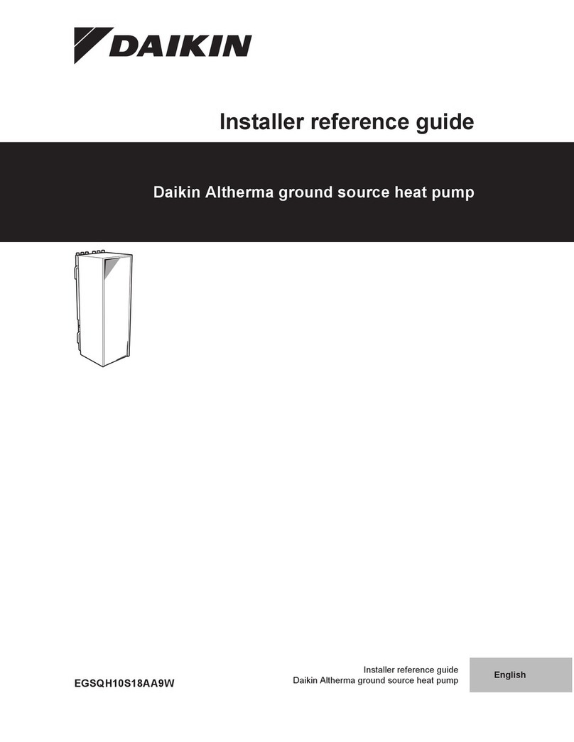 Daikin EGSQH10S18AA9W Installer's reference guide