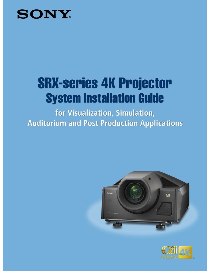 Sony SXRD SRX-S110 User manual