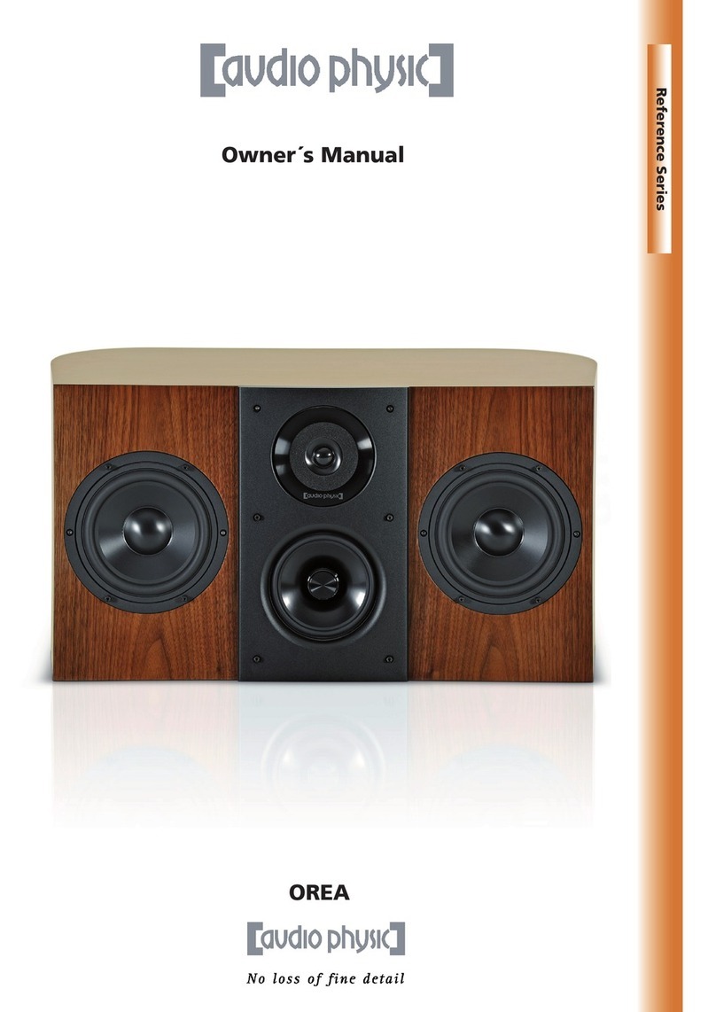 Audio Physic OREA User manual