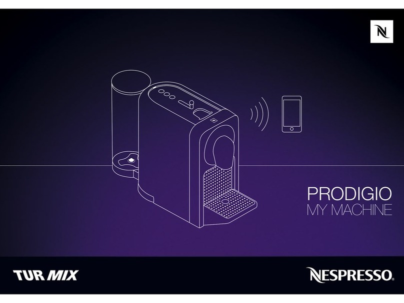 TUR MIX TX 190 Prodigio Titan Nespresso instruction manual