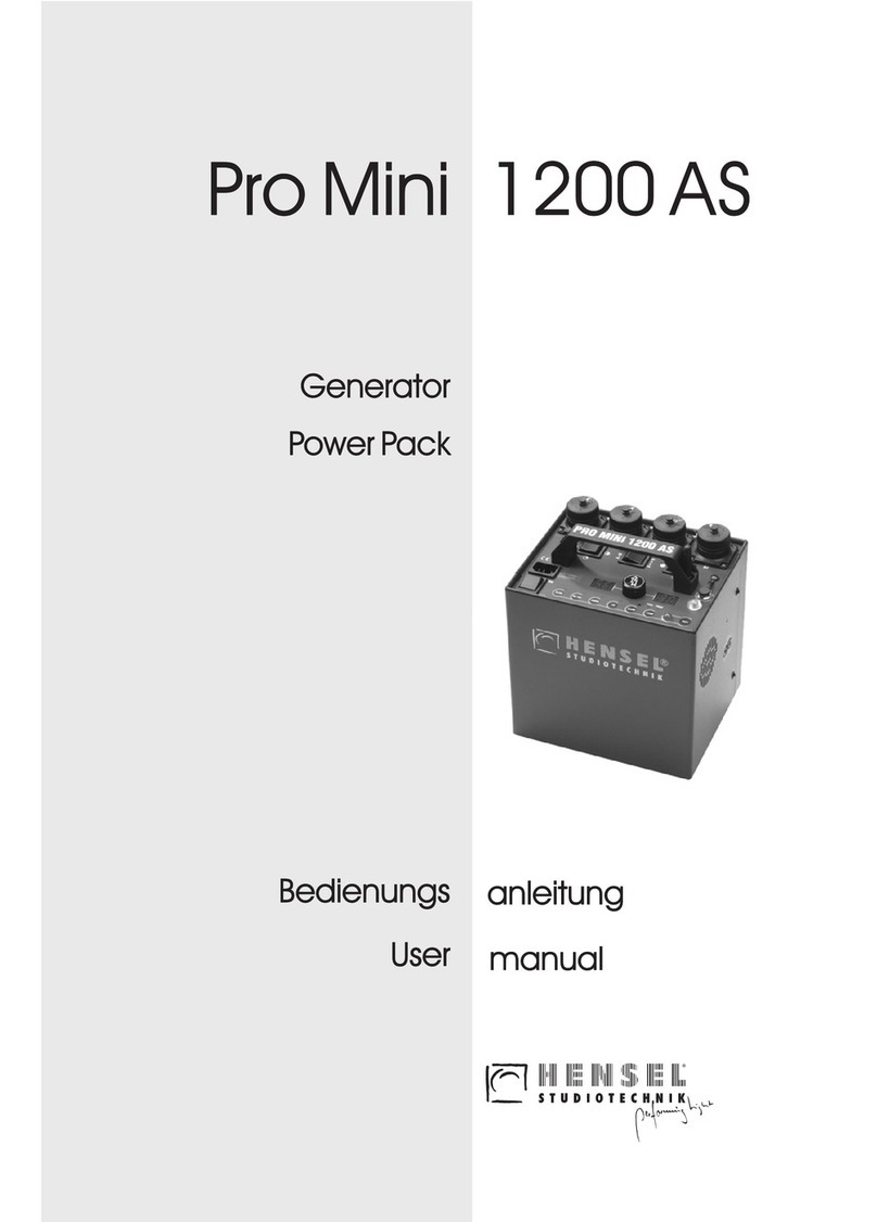 Hensel Pro Mini 1200AS user manual Hensel Pro Mini 1200AS user manual