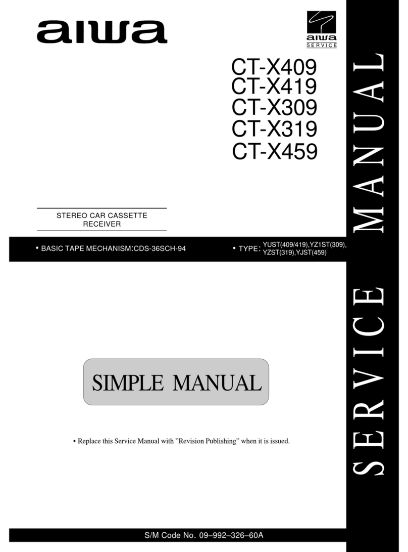 Aiwa CT-X409 User manual