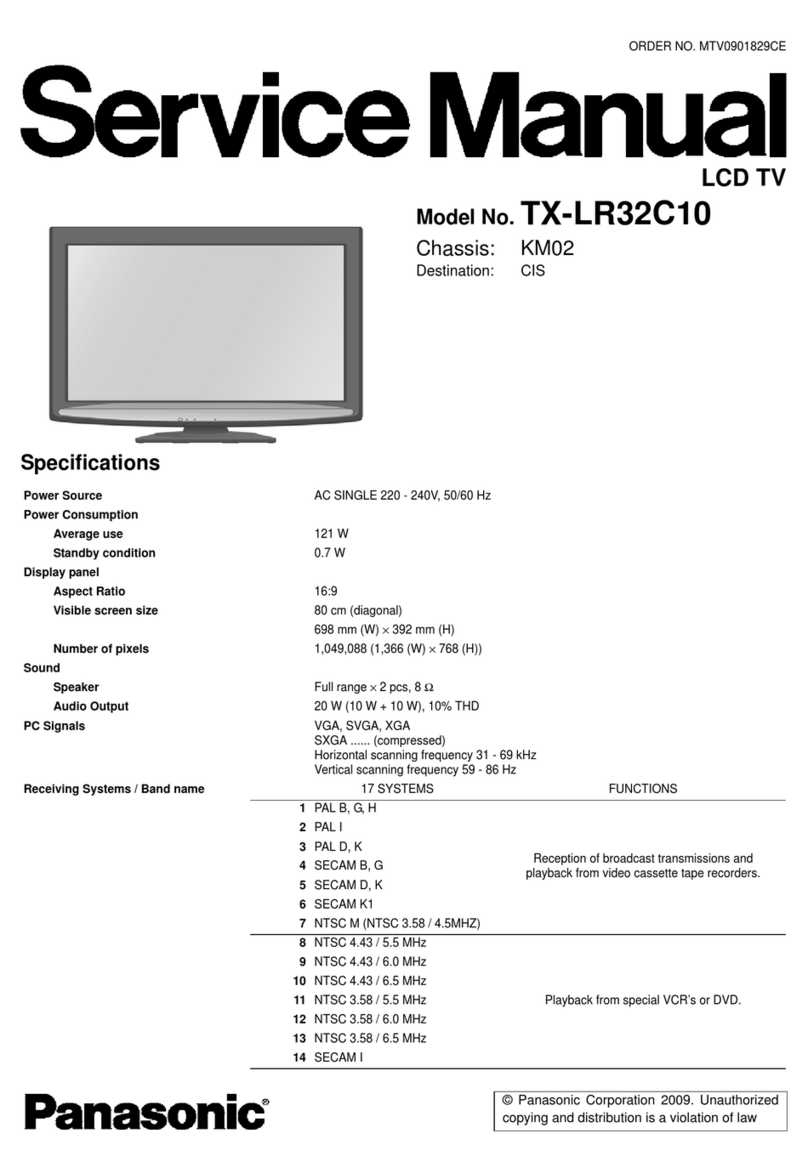 Panasonic tx-lr32c10 Service manual