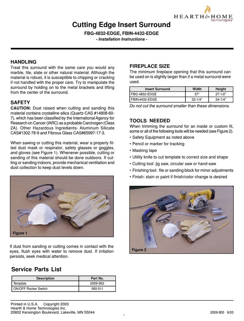 Hearth & Home FBG-4832-EDGE installation instructions