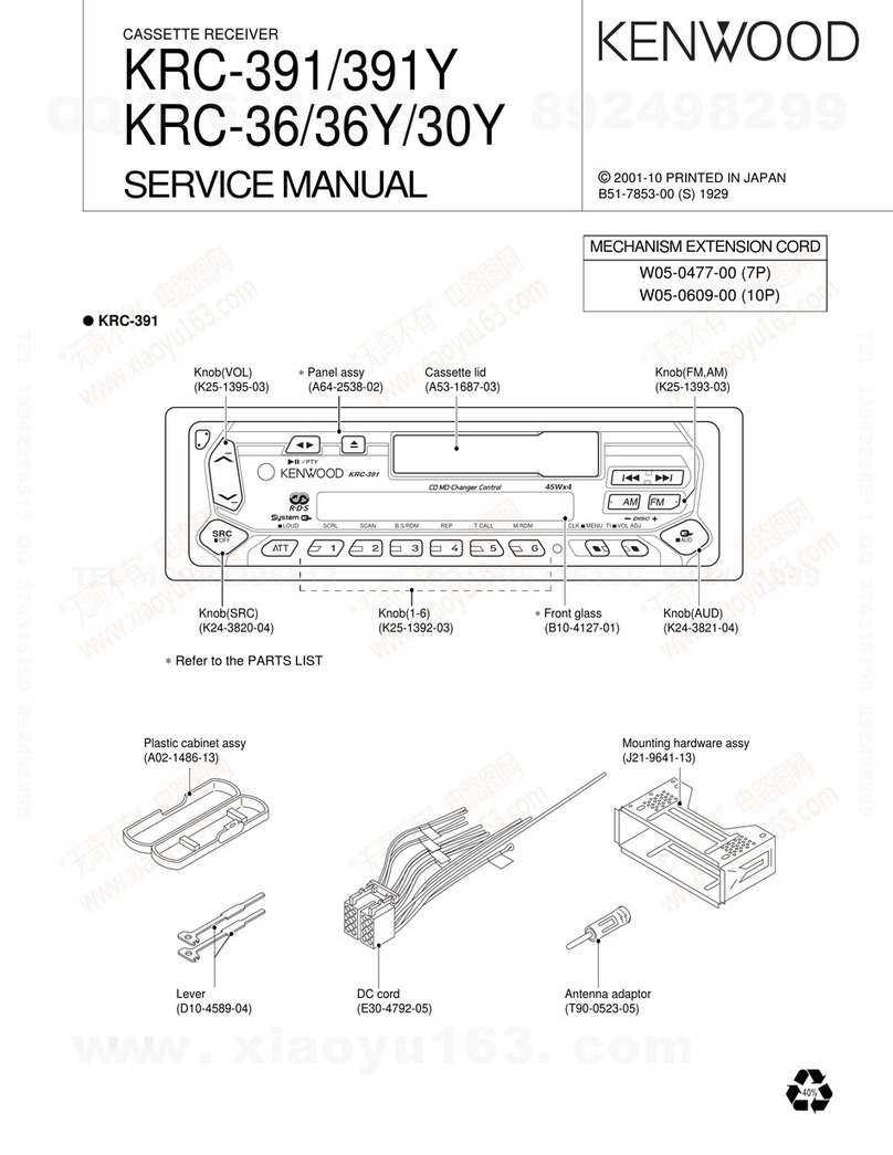 Kenwood KRC-391 User manual