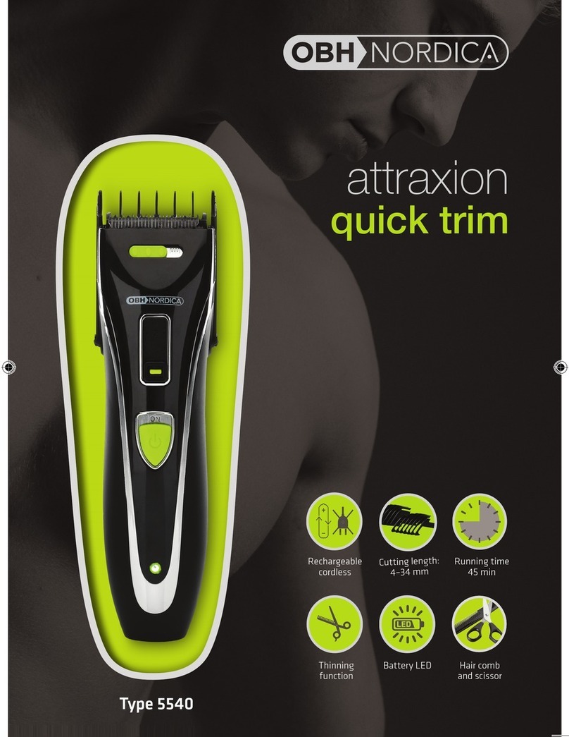 OBH Nordica ATTRAXION QUICK TRIM Instruction Manual