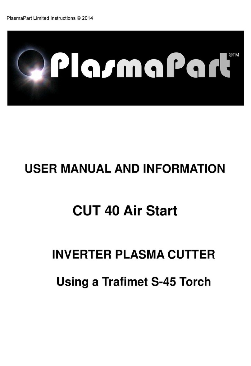 PlasmaPart CUT 40 Air Start User manual and information manual