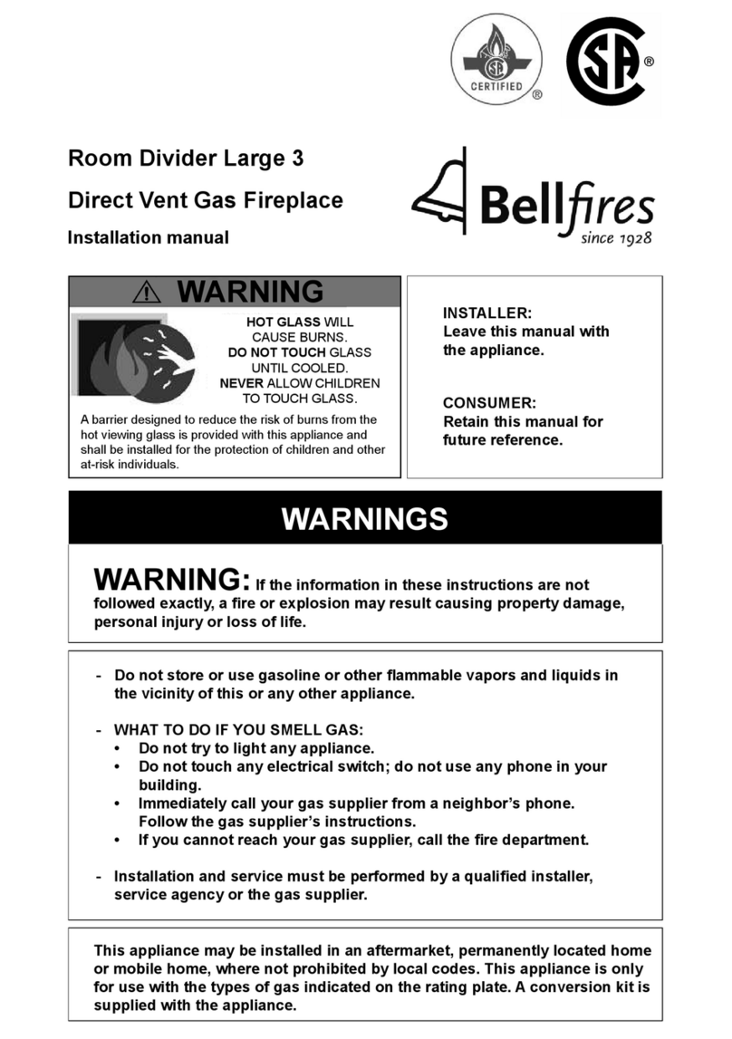 Bellfires Room Divider Large 3 User manual Bellfires Room Divider Large 3 User manual