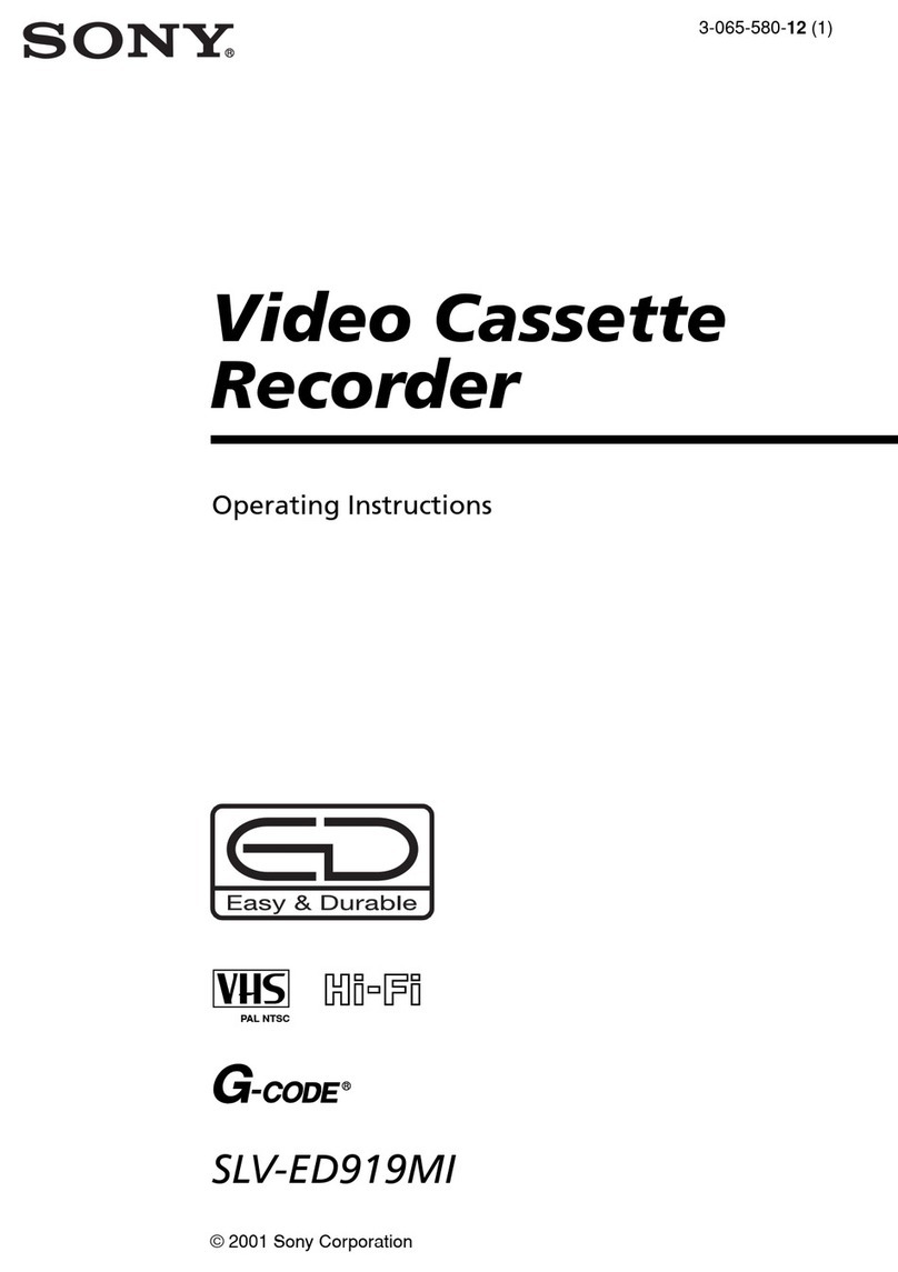 Sony SLV-ED919MI User manual Sony SLV-ED919MI User manual