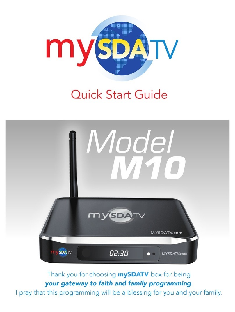 MYSDA TV M10 quick start guide