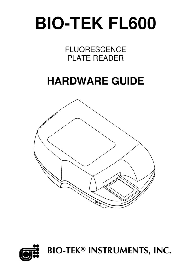 Bio-Tek FL600 Hardware guide