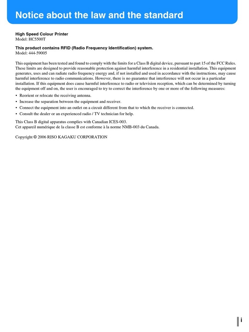 Riso HC5500T User manual