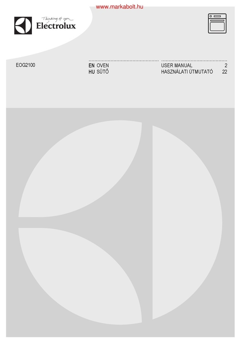 Electrolux EOG2100 User manual