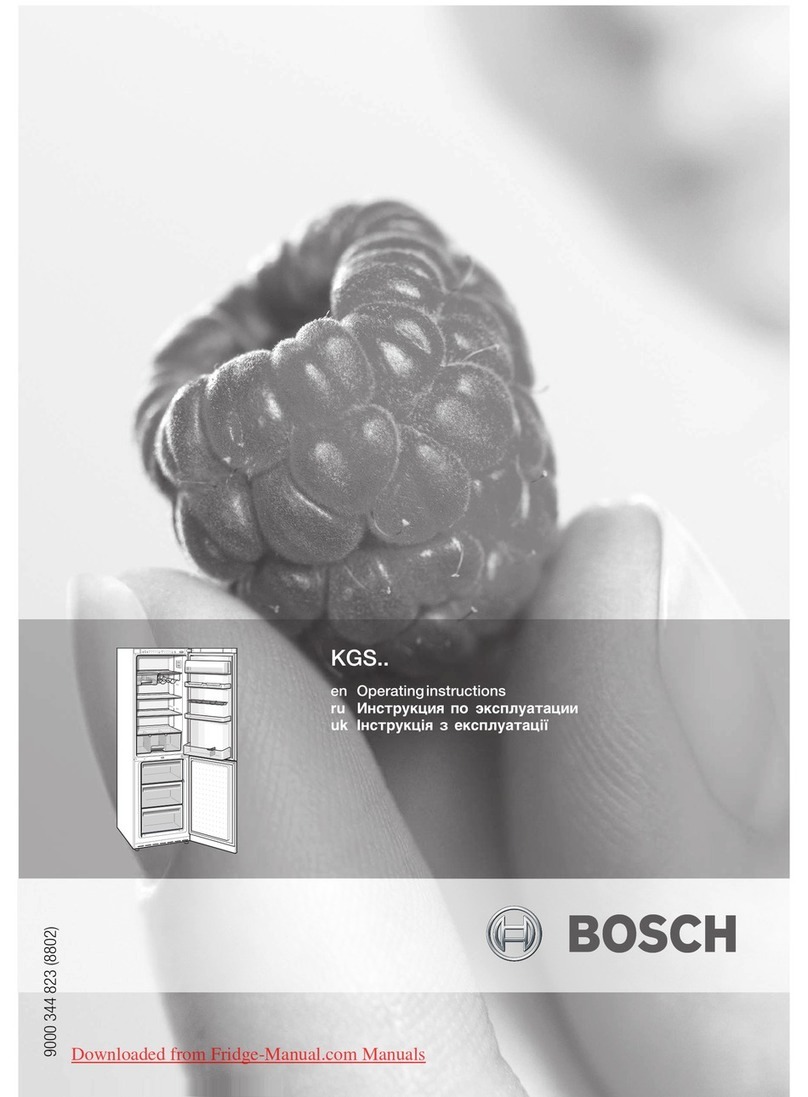 Bosch KGS SERIES operating instructions