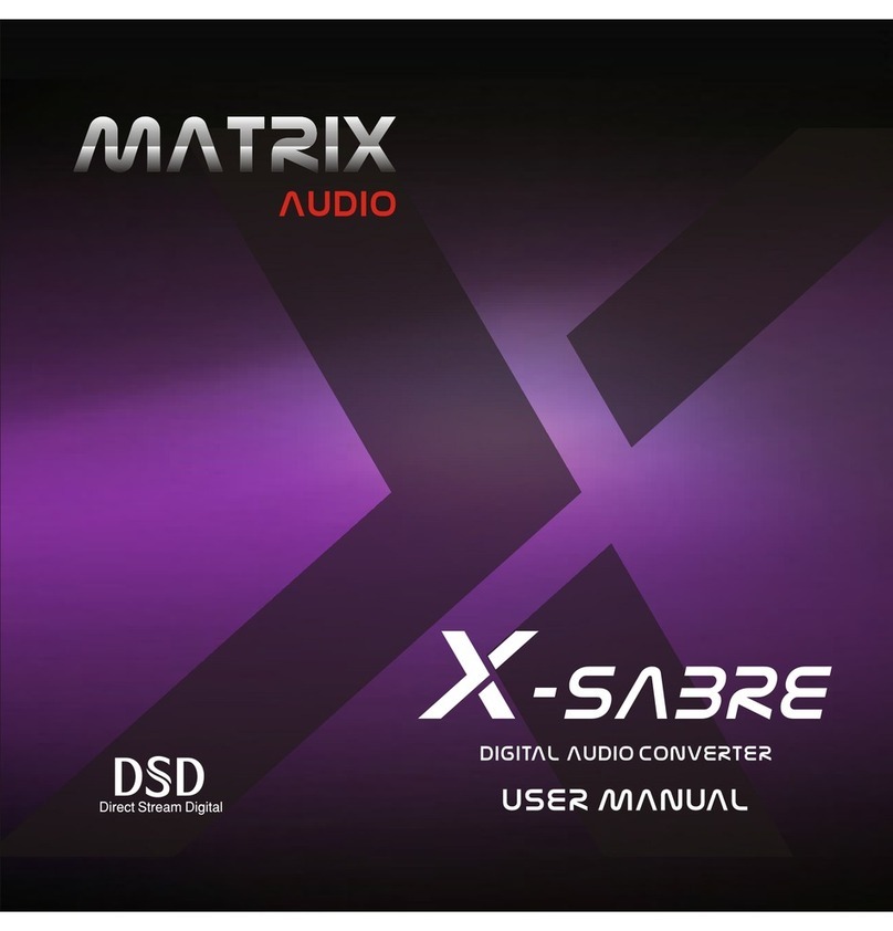 Matrix Audio X-sabre user manual Matrix Audio X-sabre user manual