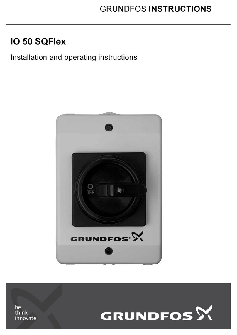 Grundfos IO 50 SQFlex Installation and operating instructions