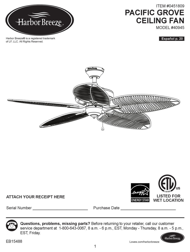 Harbor Breeze 40945 User manual Harbor Breeze 40945 User manual