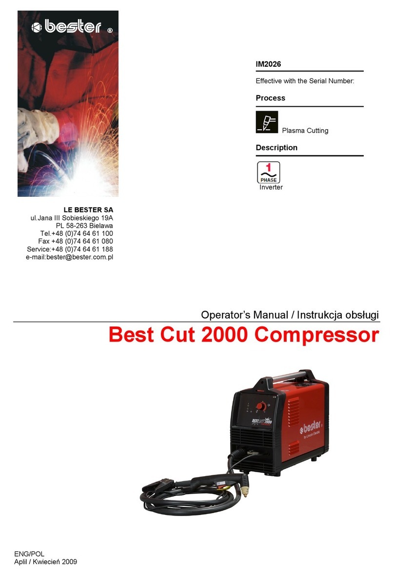 bester Best Cut 2000 Operator's manual