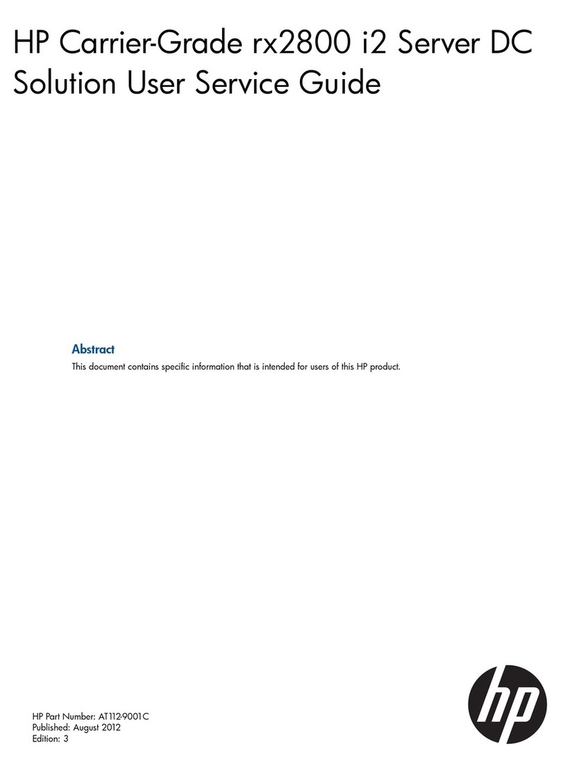 HP Carrier-Grade rx2800 i2 Server DC User manual